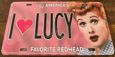 I Love Lucy Booster License Plate Lucille Ball Favorite Redhead • $14.99