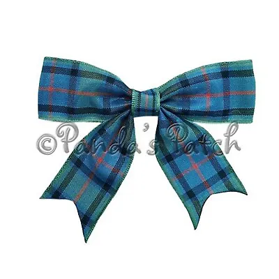 Tartan 25mm Ribbon Bows - Choose Tartan And Pack Size Free P&P • £1.99