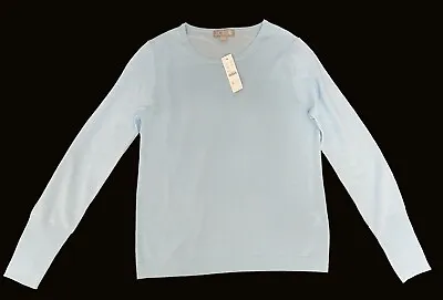 NWT New J.Crew Women's Light Blue Spring 2023 Collection Merino Wool Sweater S • $29