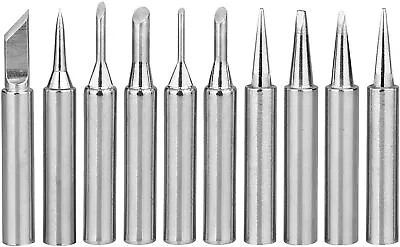 £4.95 • Buy 10 Pack Solder Soldering Iron Tips Standard Size Accessories Electrical Parts UK
