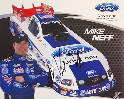Ford Driver Mike Neff One Ford Mustang Funny Car W/ Autograph • $31.50