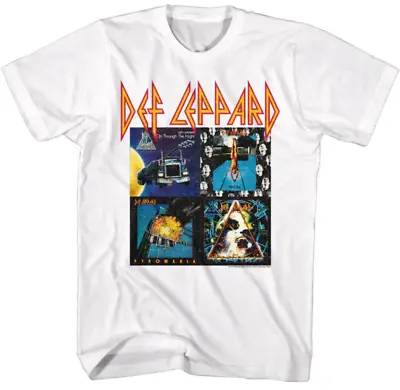 Def Leppard - 80s Albums White Shirt • $49.99