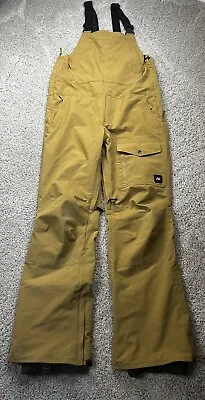 Analog Breakneck Snow Bib Mens Size Large Tan 2017 Snowboard Ski Overalls • $149.99