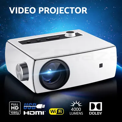 Devanti Mini Video Projector Wifi USB HDMI Portable HD 1080P Home Movie • $189.95