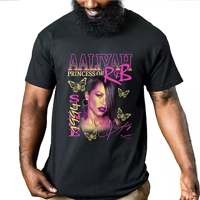 AALIYAH  Princess Of R&B  Music Band Tee Unisex Cotton T-Shirt S–3XL • $40.85