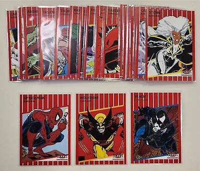 2023 Upper Deck '89 Fleer Marvel Throwbacks Complete 30-card Red Parallel Set • $75