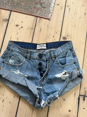 One Teaspoon Women’s Shorts Size 24 6 Blue • $30