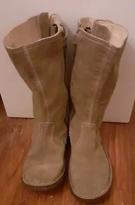 Naturino Girls Suede Leather Lined Crepe Soled Boots Size 32 UK 13 • £15