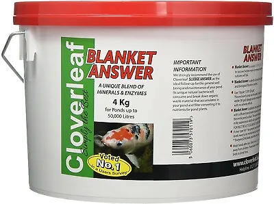 £46.49 • Buy 4kg Cloverleaf Blanket Answer Koi Fish Pond Blanketweed Algae Treatment