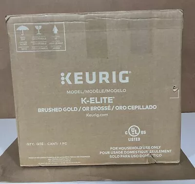 Keurig K-Elite K-Cup Pod Coffee Maker Iced Coffee Capability - Brushed Gold • $76.99