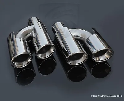 Dual C-Class Exhaust Muffler Amazing  W204 AMG Style Quad L/R Tips Mercedes • $204.50