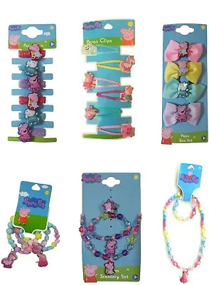 £6.99 • Buy Peppa Pig Necklace / Bracelet /Hair Clips /Ponios / Hair Bows / Jewellery Set