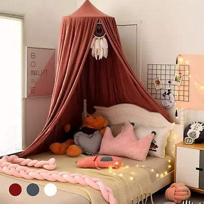 Bed Canopy For Kids Soft Breathable Bed Curtain Canopy Round Dome Canopy CoXEk • $46.69