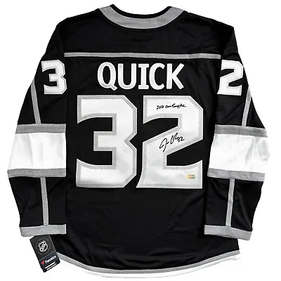 Jonathan Quick Autographed LA Kings 2012 Stanley Cup Jersey Conn Smythe IGM COA • $339.96