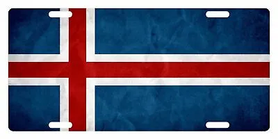 ICELAND Flag Custom License Plate Icelander Emblem Paper Version • $13.41