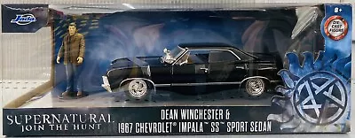 Jada SUPERNATURAL JOIN THE HUNT Dean Winchester & ‘67 IMPALA SS SPORT SEDAN 1/24 • $88.88