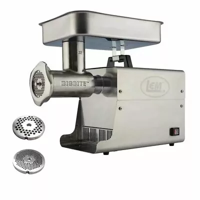 LEM Big Bite Meat Grinder #32 With Premium Salvinox 1/8  And 1/4  Grinder Plates • $962.17