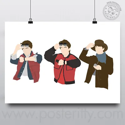 MARTY MCFLY - Back To The Future Minimalist Poster By Posteritty Design BTTF Day • £15