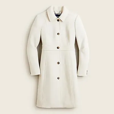 J.Crew Classic Lady Day Coat Sz 10 In Italian Double-Cloth Wool Thinsulate - NWT • $324