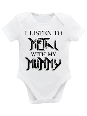 £12 • Buy I Listen To Metal With Mummy, Metal Head, Baby, Goth Baby, Alternative Baby