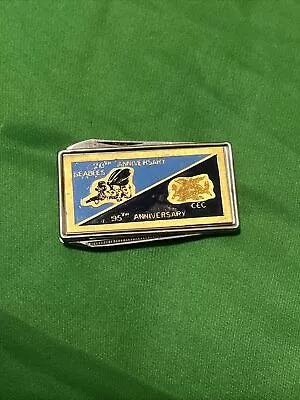 Seabees Money Clip/ Pocket Knife 20th Anniversary/ CEC 95th Anniversary. Z1 • $29.99