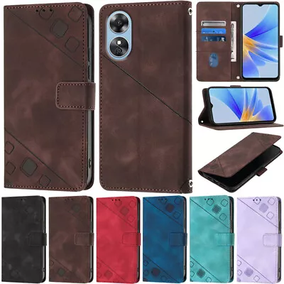 For Oppo A78 A58 A17 A57 2022 A76 Reno8 T Luxury Wallet Leather Flip Case Cover • $15.48