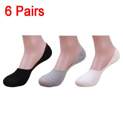 6 Pairs Men Women Invisible Trainer Socks Footsies No Show Shoe Liner Socks UK • £4.99