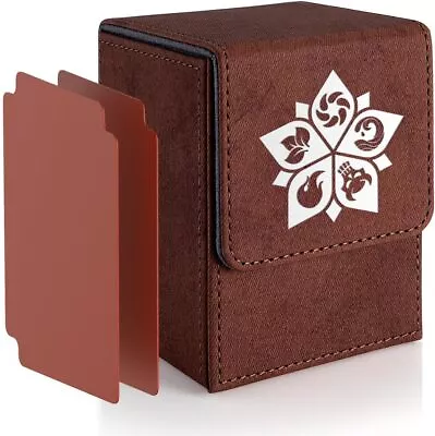 Deck Box For MTG MTG Deck Box Fits 110 Single Sleeved Commander BROWN • $13.16