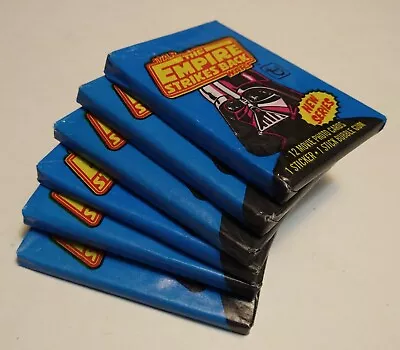 1980 Topps Star Wars The Empire Strikes Back  Series 2     6 Sealed Wax Packs • $72