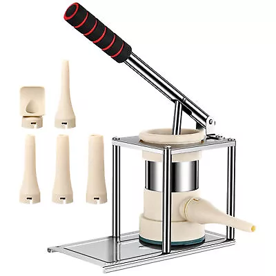 Manual Sausage Stuffer Vertical Stainless Steel Meat Sausage Stuffer With 5 Tube • $70.49