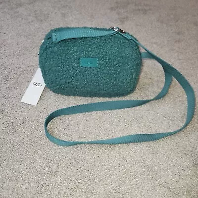 UGG Janey II Sherpa Crossbody Bag Small Purse Teal • $88