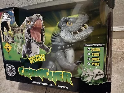 Mattel CRUNCHER  Prehistoric Pets Interactive Robot Dinosaur 2009 New Never Opn • $199