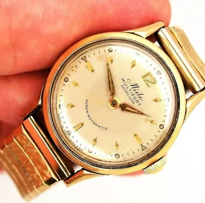 MIDO MULTIFORT GRAND LUXE Super-Automatic Vintage Watch (SO917) 14k Gold Bezel • $500