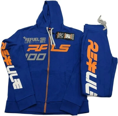 $59.99 • Buy Mens Activewear Jogger 2-Piece Tracksuit Sweatsuit Outfit Top Gym Set Size M