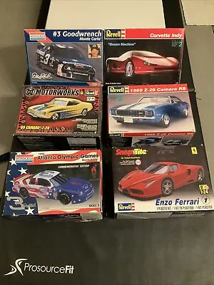 Lot Of 6 NEW OLD STOCK Revel & Monogram Model Cars Ferrari Corvette #4000 • $69.99