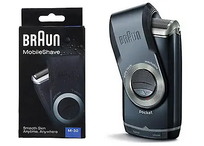 Braun New Travel Pocket Shaver M30  Remove Hair Smooth Skin AU SELLER • $26.99