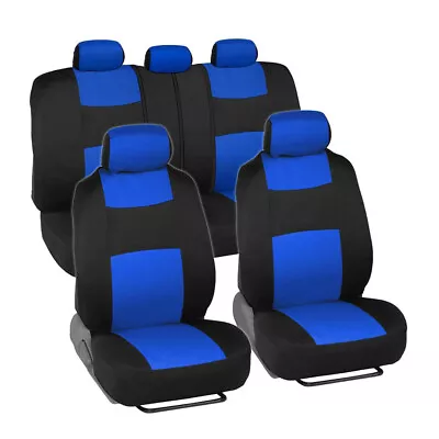 For Volkswagen Car 5 Seat Covers Full Set Front Rear Cloth Cushion Protector Pad • $23.65