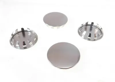 (4 PACK) 1-3/8  Nickel Plated Metal Hole Plugs For .047 -.125  Metal SP-1.375-NK • $7.25