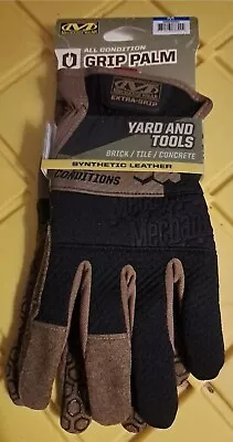 Mechanix Grip Palm Gloves Large Yard & Tools Synthetic Leather All Conditions • $18