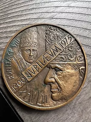 Boniface  Paul VI 1975 Holy Year / B Jones / Medallic Art Co Bronze Medal • $40