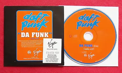 DAFT PUNK : Da Funk (Radio Edit) - Virgin 1997 FRANCE 1-track PROMO CD Card PS • $5.58