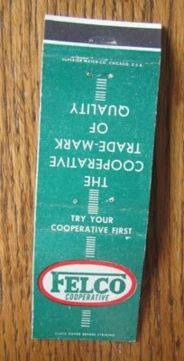 £5.72 • Buy Farm Related: Felco Farmers Co-op (churdan, Iowa) Matchbook Matchcover -f8