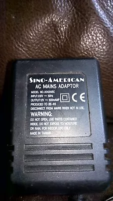 Sino-American A31205BC  AC Mains Adapter 230V 50Hz 12V 0.5A Product To BS 415 • £12.99