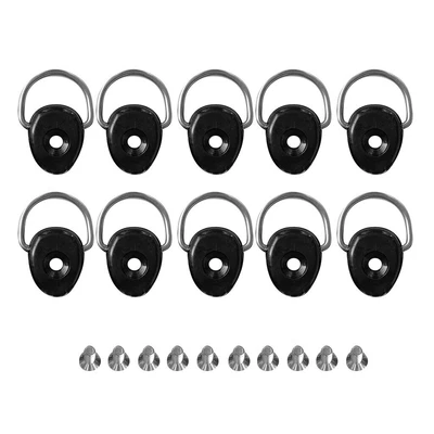$15.47 • Buy 10PCS Inflatable Boat Kayak D Ring Tie Down Loop Safety Deck Fittings Kit Screws