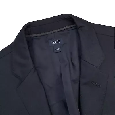 40 R J CREW Ludlow X Loro Piana Navy Blue Gold Button Flannel Weight Blazer • $59.95