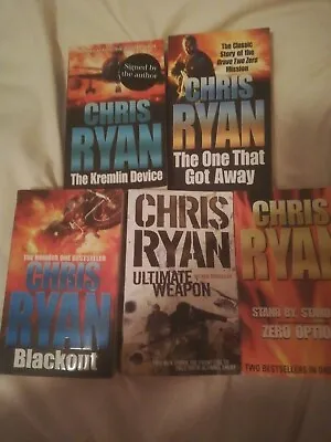 £11 • Buy 5 Paperback Books By Chris Ryan 1 Signed Free P&P For Short Time. 