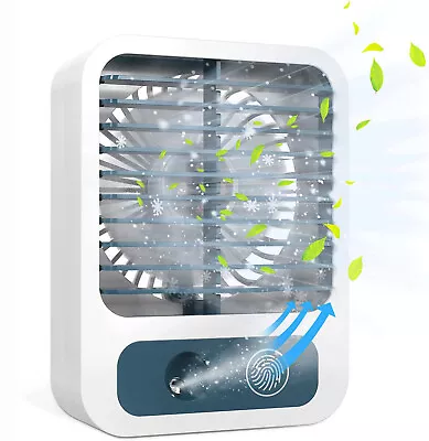 $19.90 • Buy Portable Mini Air Cooler Fan Air Conditioner Cooling Fan Humidifier Desk Fan