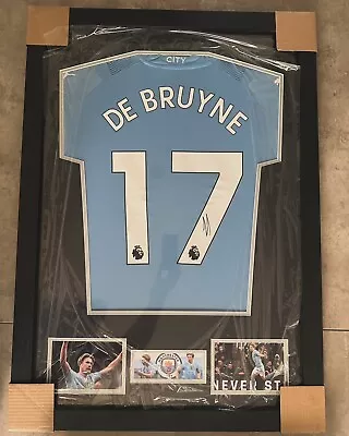 Kevin De Bruyne Signed Shirt Framed Manchester City + COA • £315