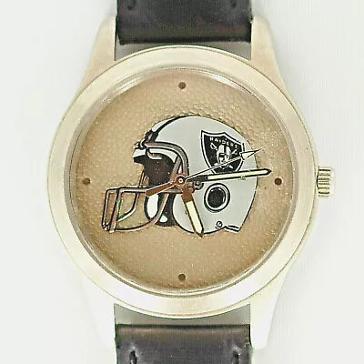 Los Angeles Raders NFL Fossil Unworn Mans Vintage 1994 Leather Band Watch $75 • $74.85