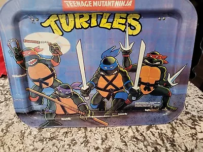 Vintage 1988 TMNT Teenage Mutant Ninja Turtles TV Foldable Dinner Lap Tray • $15